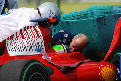 Horror-Crash von Massa im Qualifying