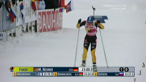 Neuner rast in Schweden allen davon